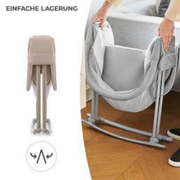 Kinderkraft Baby-Reisebett LOVI | Beige