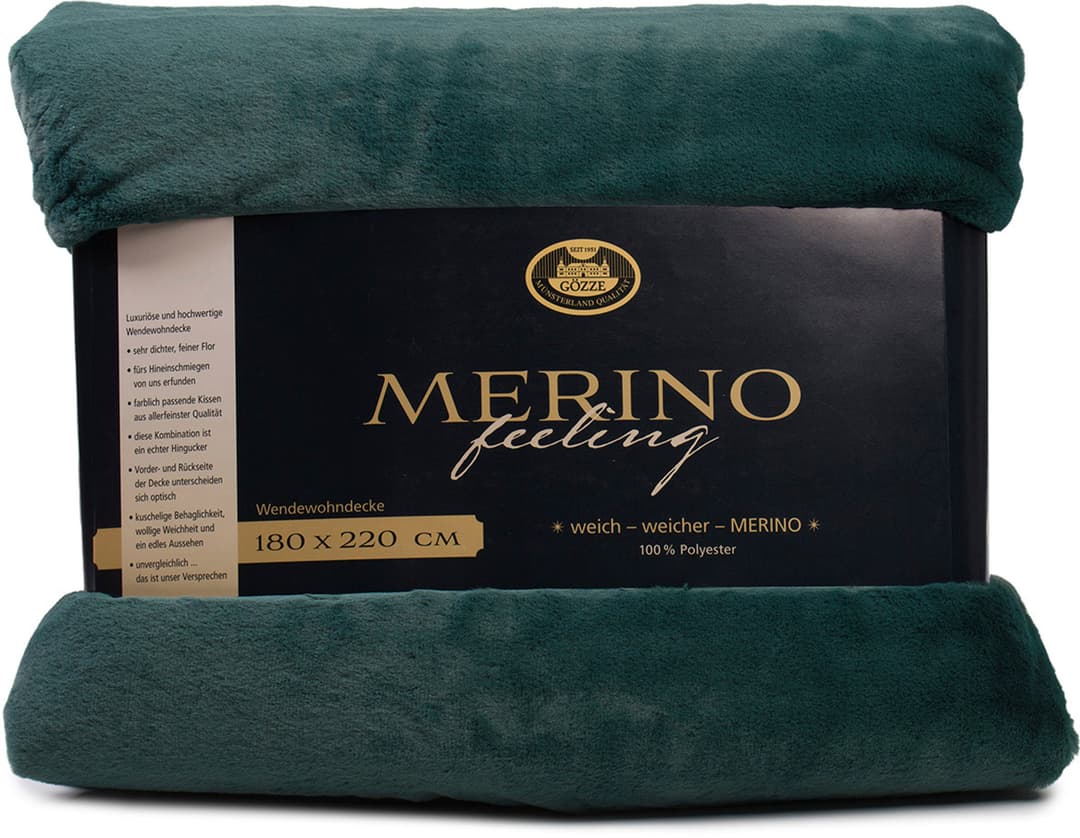Gözze Merino Wendewohndecke | Grün