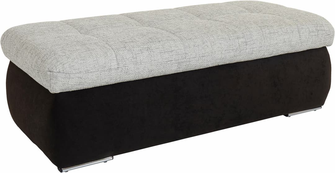 DOMO collection Polsterhocker Moric | Schwarz