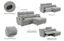 INOSIGN Ecksofa JENNA | Grau 3