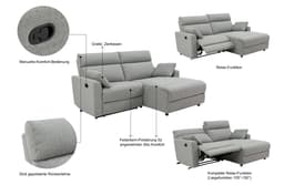 INOSIGN Ecksofa JENNA | Grau