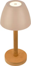 Briloner Leuchten LED Außen-Tischleuchte SERINA WOOD 7661011 | Beige