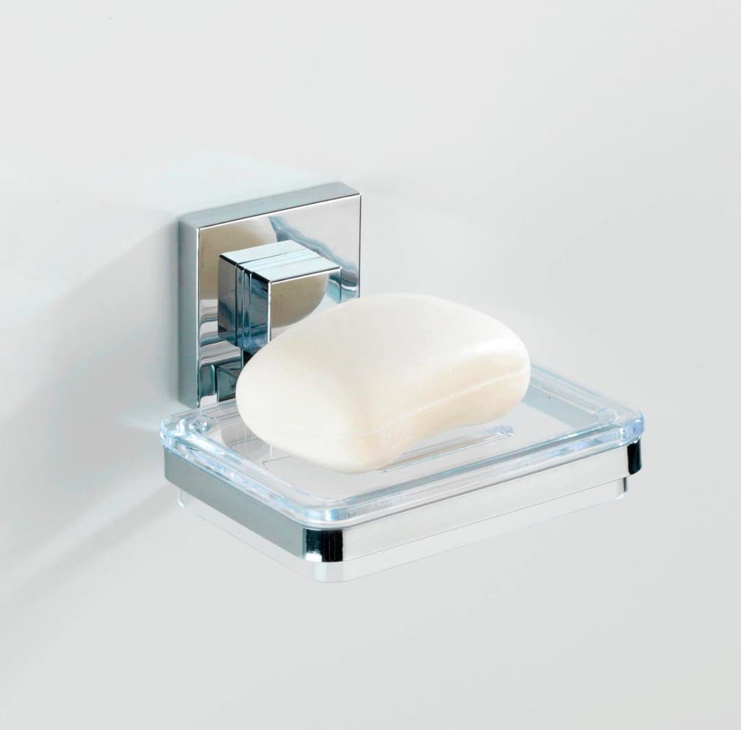 WENKO Seifenhalter Quadro | Silber