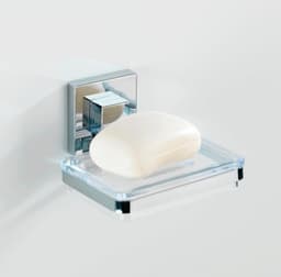 WENKO Seifenhalter Quadro | Silber