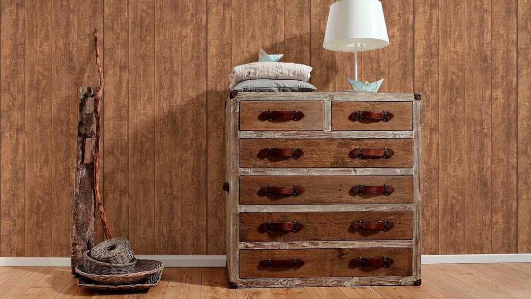 living walls Vliestapete Best of Wood`n Stone 2nd Edition | Braun