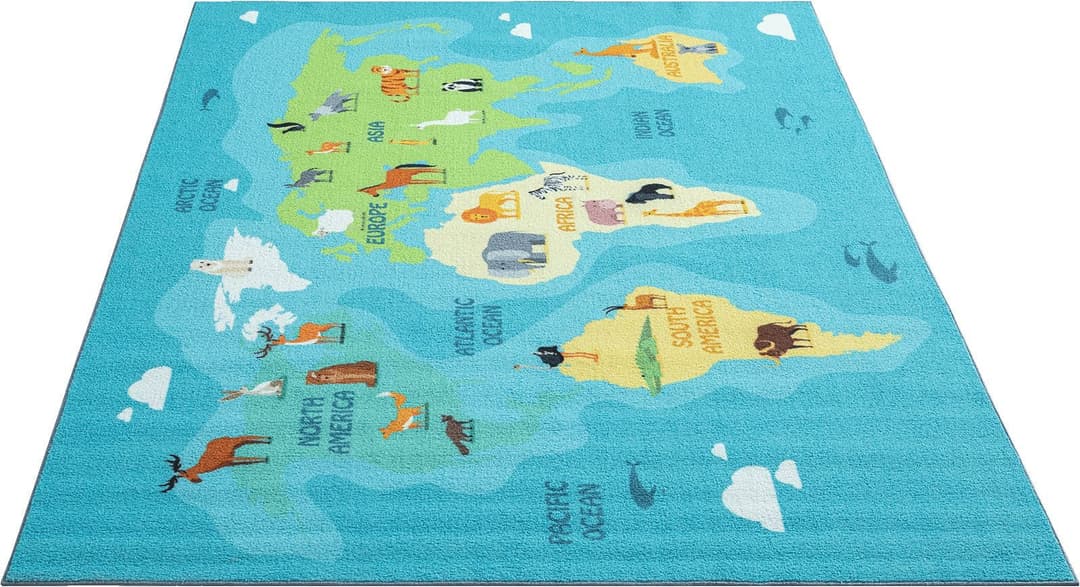 the carpet Teppich Happy Life | Blau