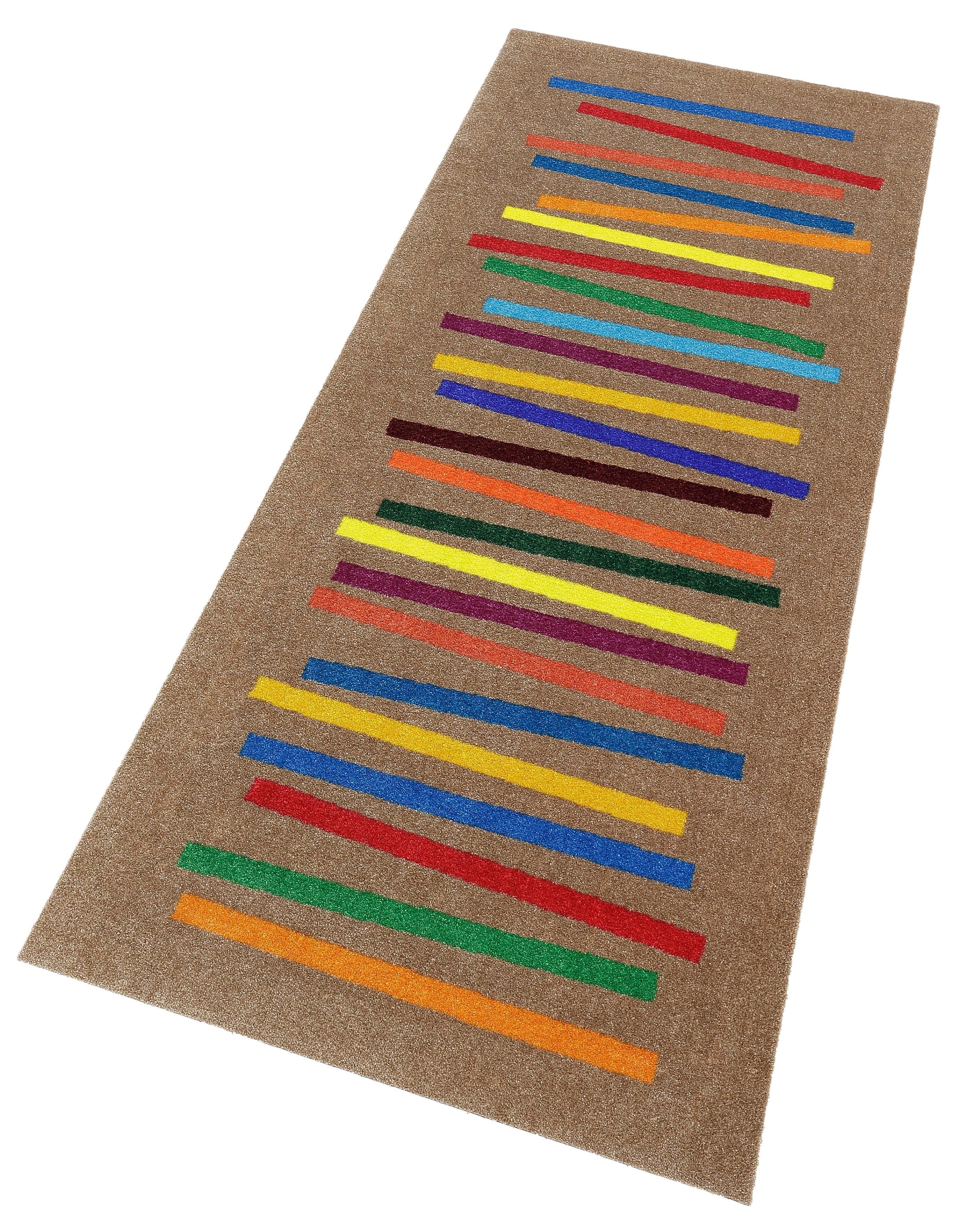 wash+dry by Kleen-Tex Läufer Mixed Stripes | Mehrfarbig