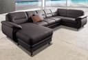 sit&more Wohnlandschaft Mailand U-Form | Braun