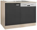 OPTIFIT Spülenschrank Faro | Schwarz