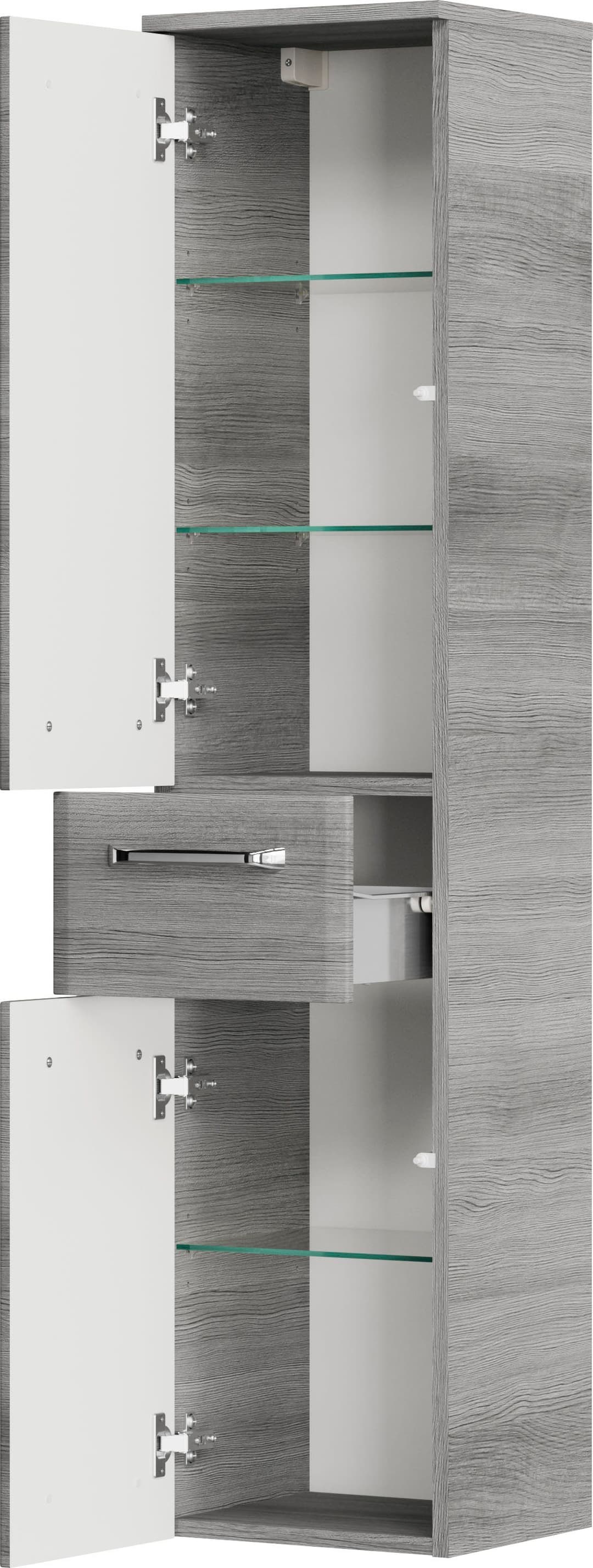 Saphir Quickset 328 Midischrank | Grau
