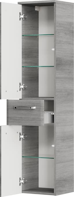 Saphir Quickset 328 Midischrank | Grau