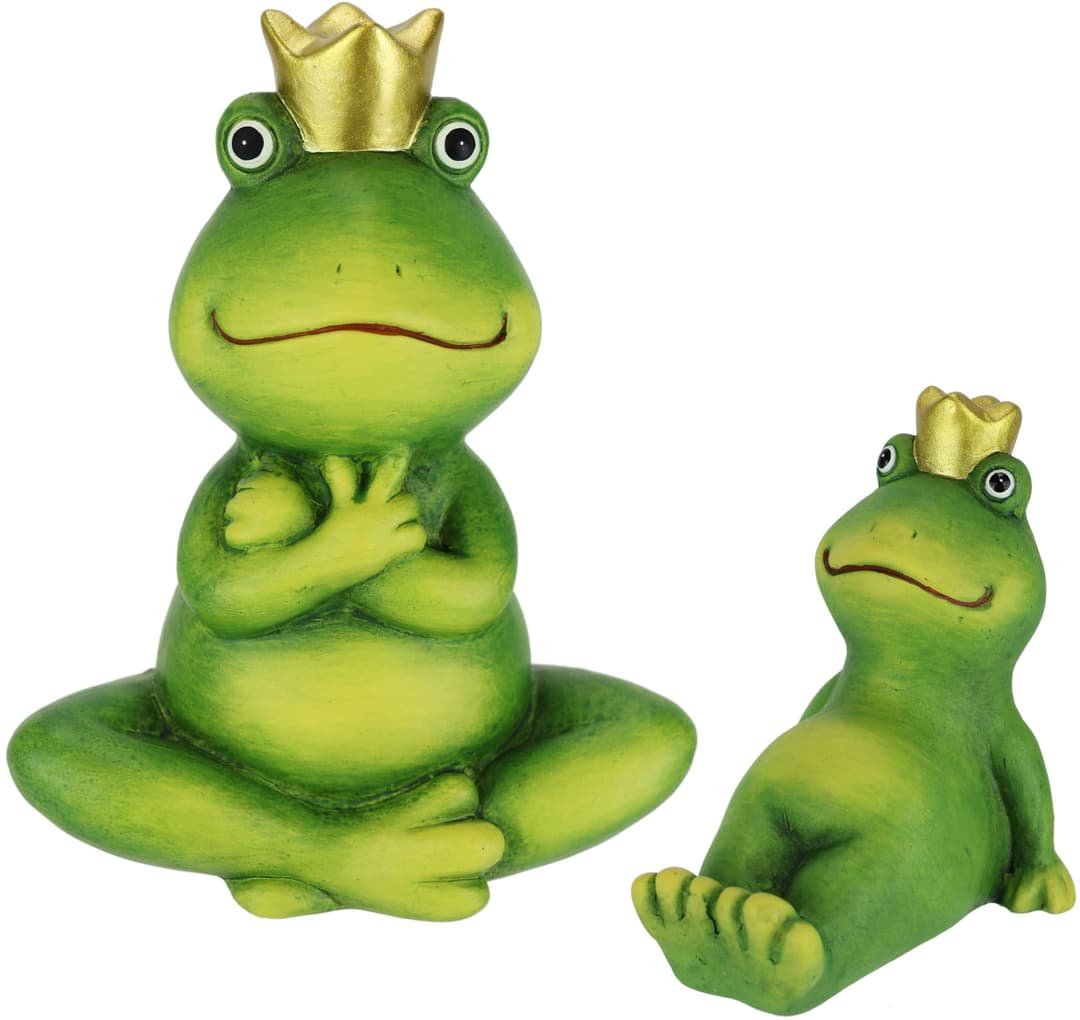 I.GE.A. Dekofigur Froschkönig (2 St) | Grün