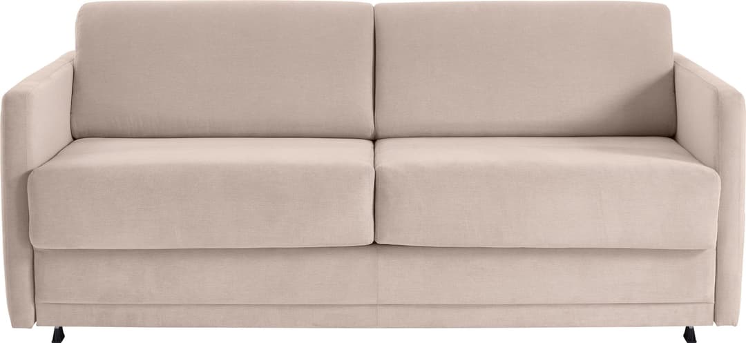 ATLANTIC home collection Schlafsofa Limone | Beige