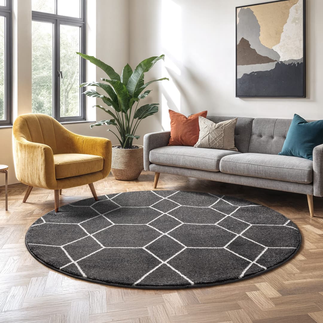 Sanat Teppich Trellis | Grau