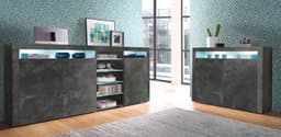 borchardt Möbel Highboard Santa Fe | Grau