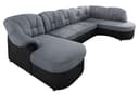 DOMO collection Wohnlandschaft Flores | Schwarz 2