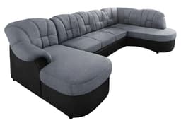 DOMO collection Wohnlandschaft Flores | Schwarz