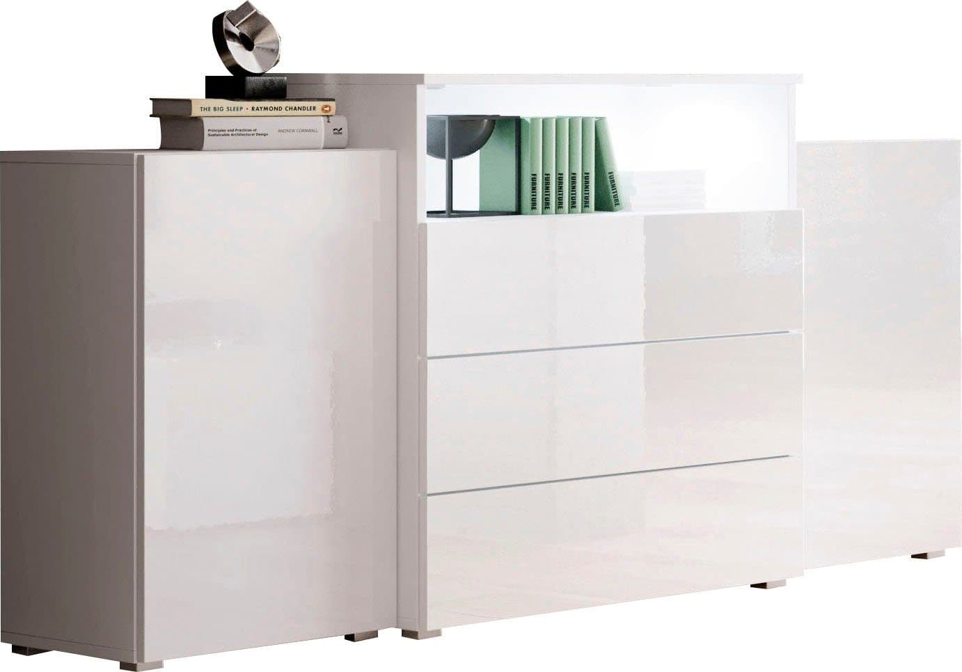 Home affaire Sideboard URBAN III | Weiß