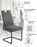 HELA Freischwinger KERTIN | Grau 3