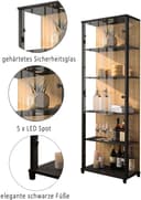 fif möbel Vitrine OPTIMA Standvitrine | Holztöne 3