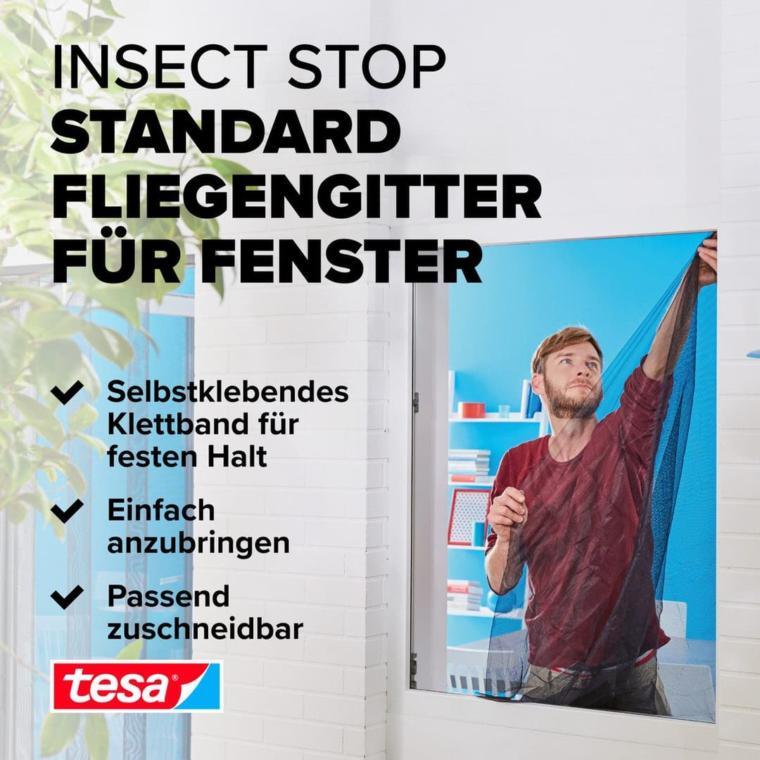 tesa Insect Stop Standard Fliegengitter | Weiß
