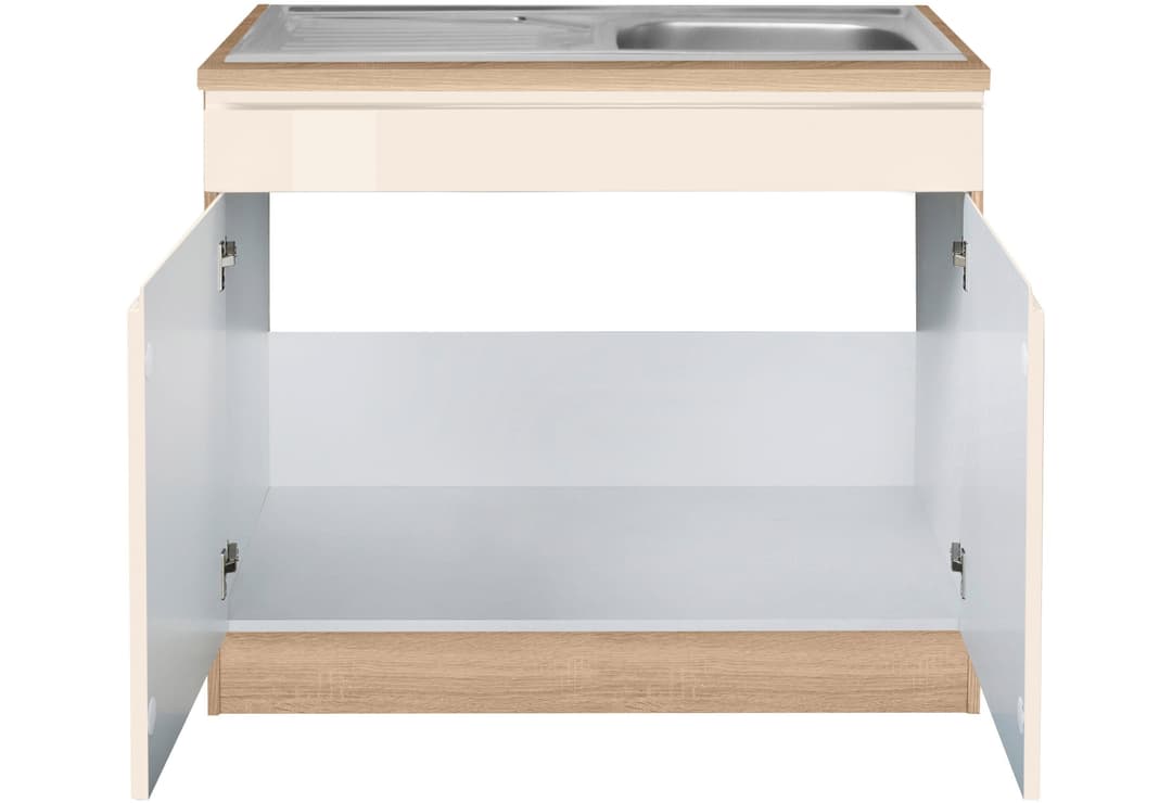 KOCHSTATION Spülenschrank KS-Virginia | Beige