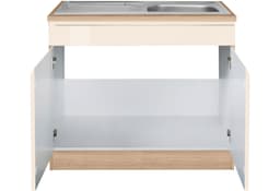 KOCHSTATION Spülenschrank KS-Virginia | Beige