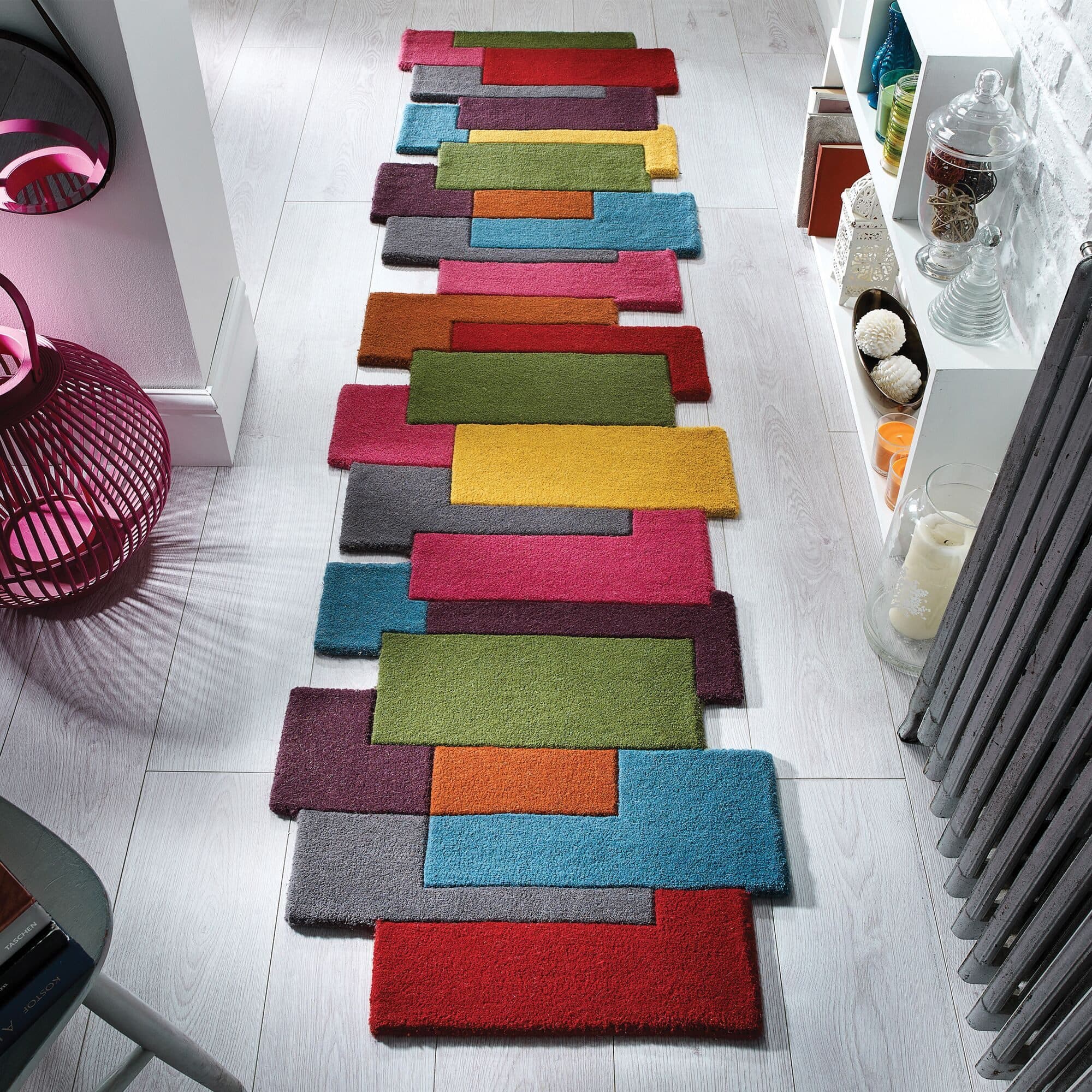 FLAIR RUGS Läufer Abstract Collage | Mehrfarbig
