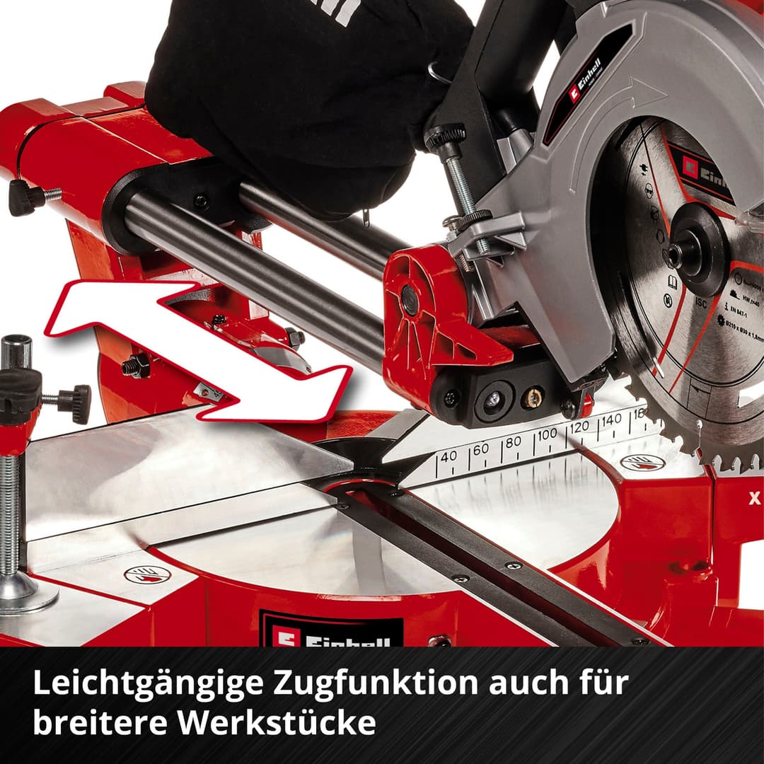 Einhell Akku-Kapp-Gehrungssäge TE-SM 36/210 Li - Solo | Rot