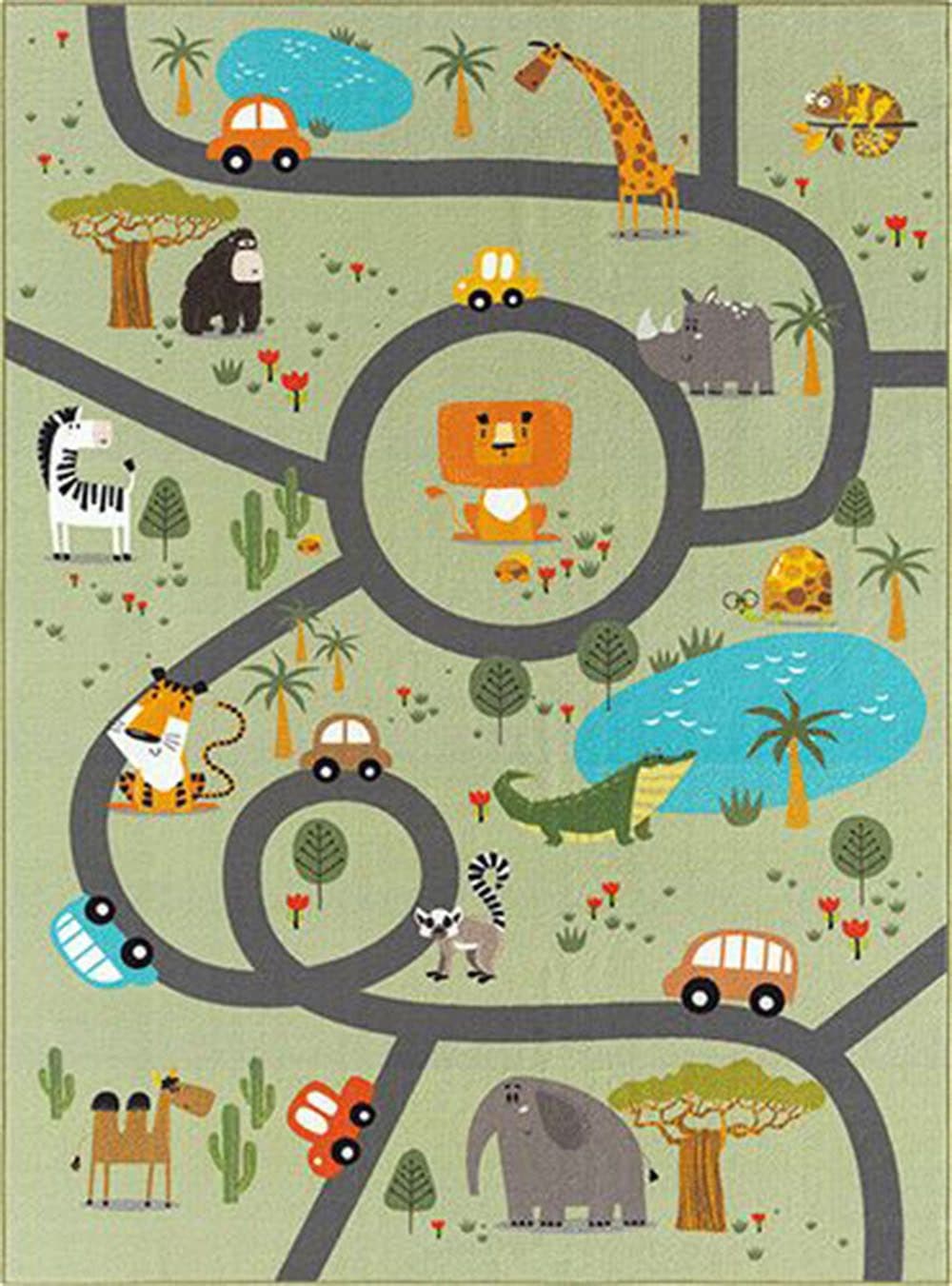 the carpet Teppich Happy Life | Grün