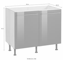 OPTIFIT Spülenschrank Bern | Weiß