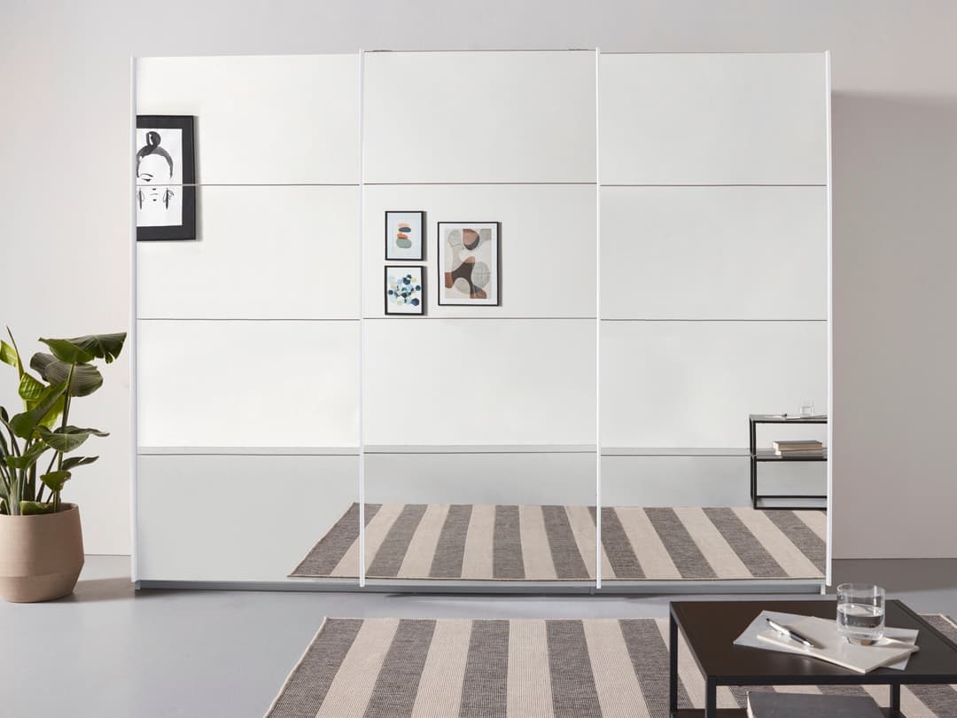 rauch Schwebetürenschrank Kleiderschrank ORACLE | Weiß