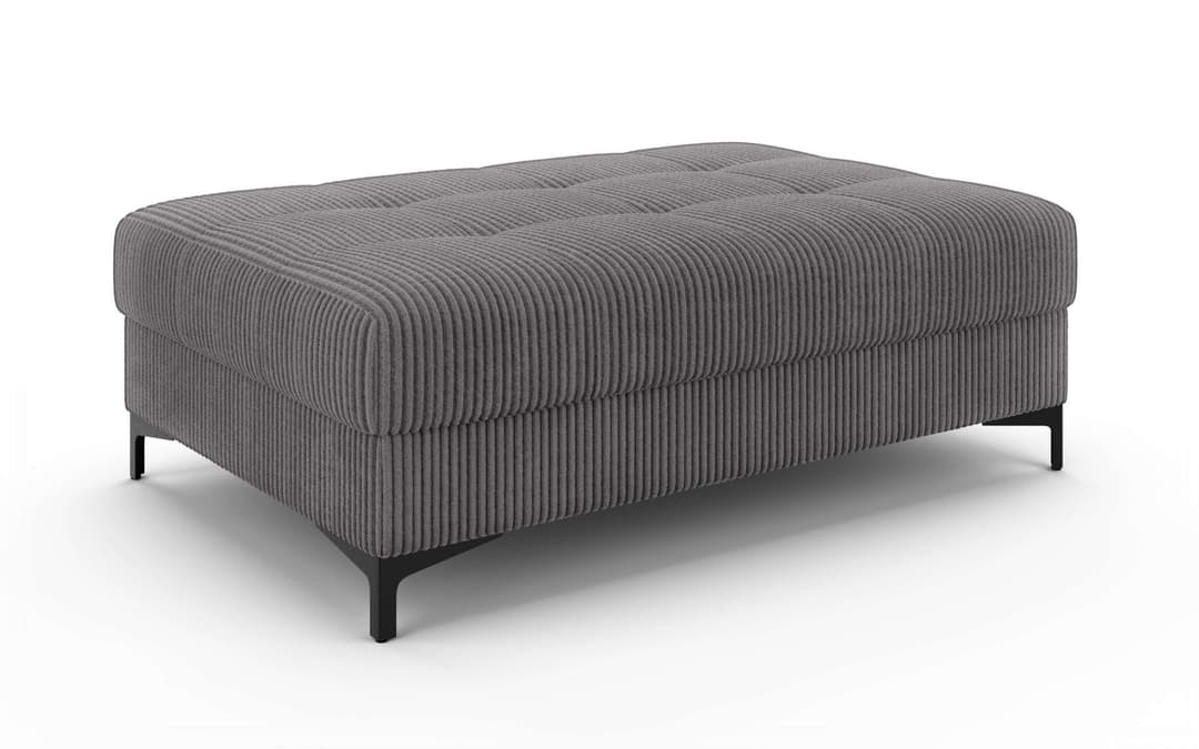 OTTO home Polsterhocker LEEVKE | Grau