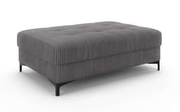 OTTO home Polsterhocker LEEVKE | Grau