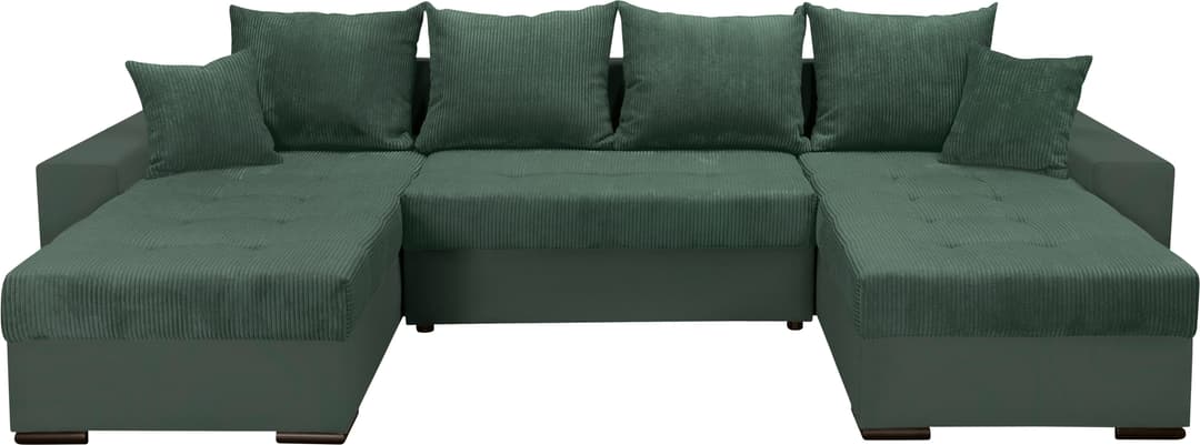 COLLECTION AB Wohnlandschaft Josy XL U-Form | Grün