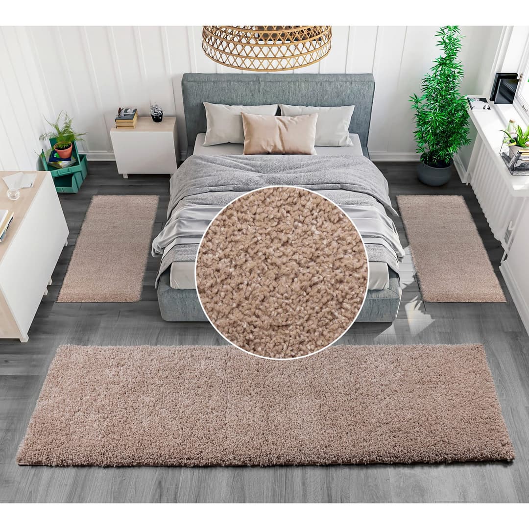 OTTO home Bettumrandung Shaggy 30 | Beige