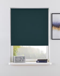 Seitenzugrollo Themse-Uni | Blau