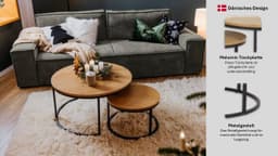 ACTONA GROUP Couchtisch Spiro | Holztöne