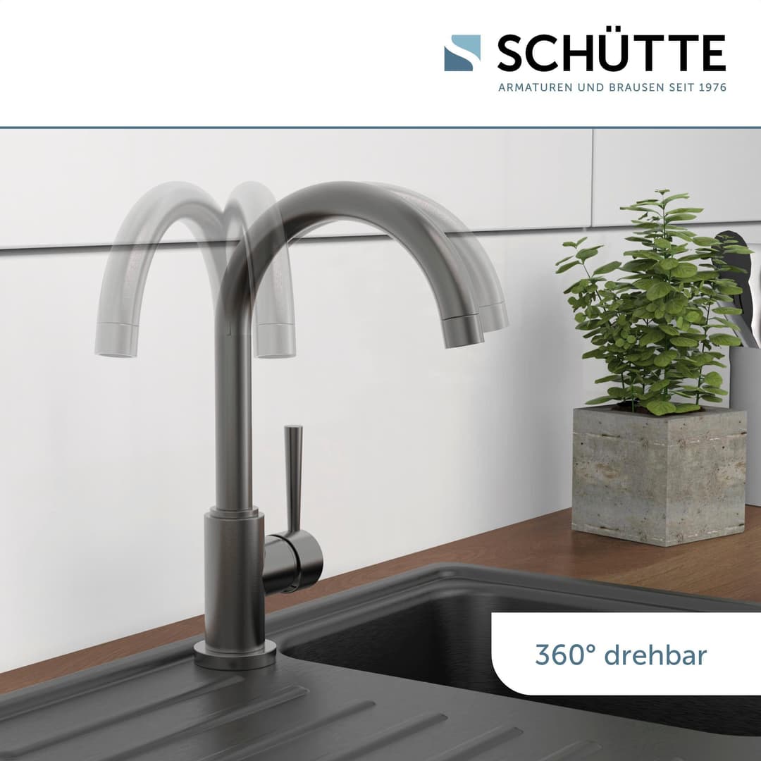 Schütte CORNWALL Spültischarmatur | Grau