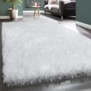 Paco Home Hochflor-Teppich Glamour 300 | Weiß 3