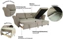 Trends by HG Ecksofa Lasse L-Form | Braun 4