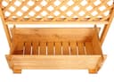 promadino Spalier mit Pflanzkasten | Braun 3