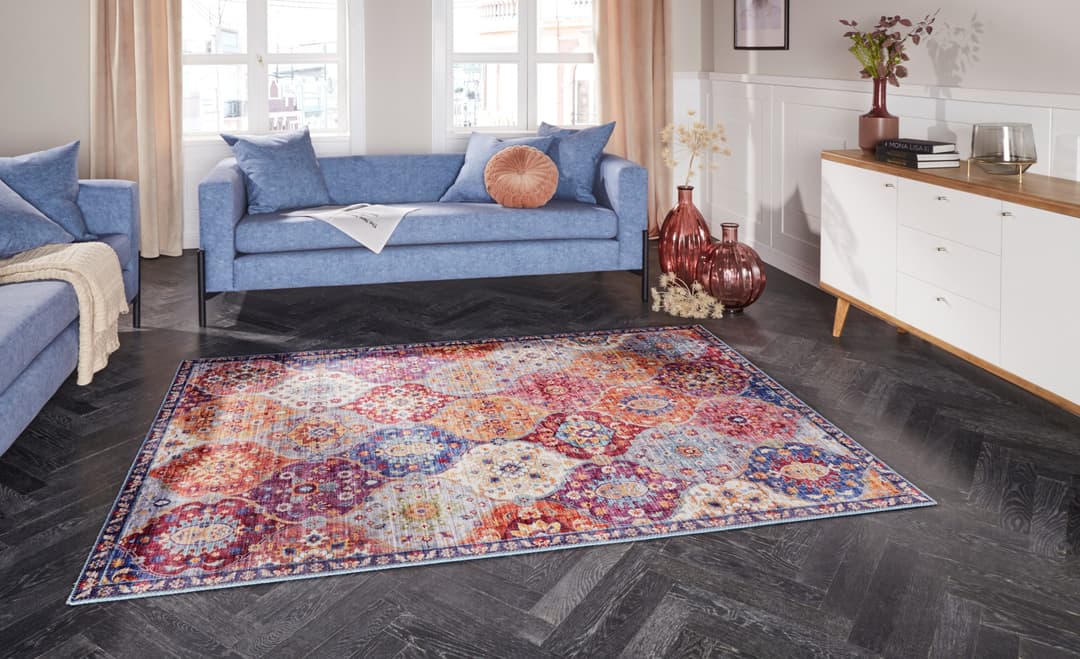 ELLE DECORATION Teppich Kashmir Ghom | Mehrfarbig