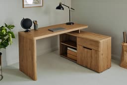 Jahnke Eckschreibtisch CU-LIBRE 150 E | Holztöne