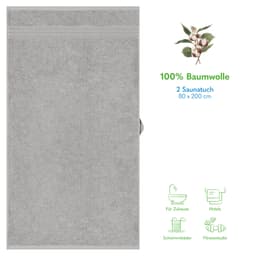 HAMMETEX Saunatuch | Grau