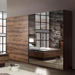 FORTE Schwebetürenschrank Jacky | Holztöne