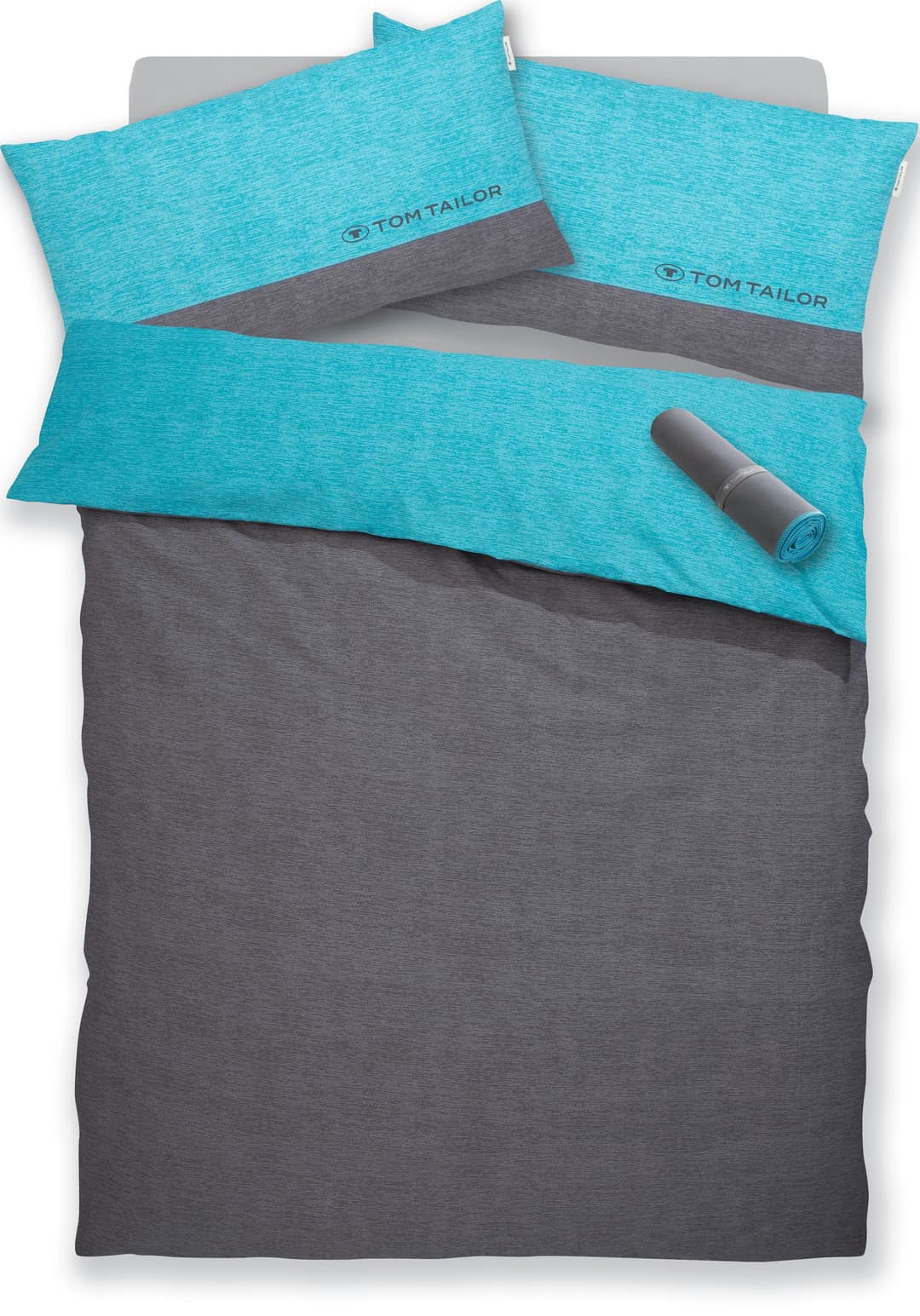 TOM TAILOR HOME Henry Bettwäsche-Set | Türkis