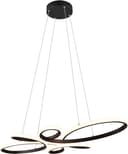 TRIO Leuchten LED Pendelleuchte FLY | Schwarz