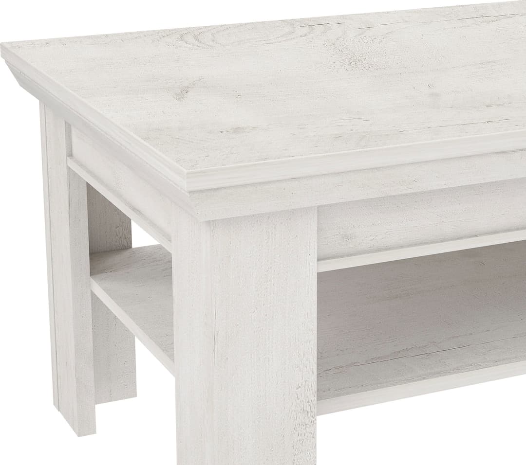 FORTE Couchtisch Kashmir | Weiß