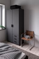 INOSIGN Kleiderschrank Sprint Drehtürenschrank | Schwarz 2